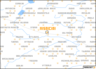 map of Misaičiai