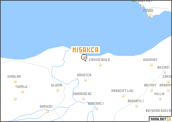 map of Misakça