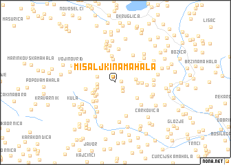 map of Mišaljkina Mahala