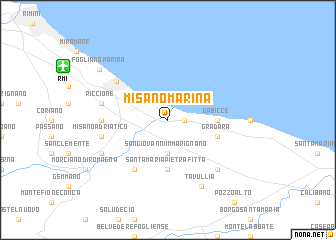 map of Misano Marina