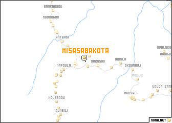 map of Misasa Bakota