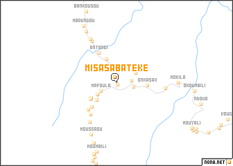 map of Misasa Batéké