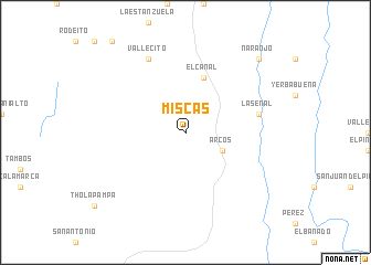 map of Miscas