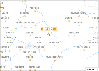 map of Misciano