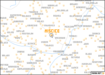 map of Miščiće