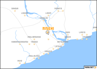 map of Miséhi