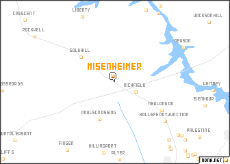 map of Misenheimer