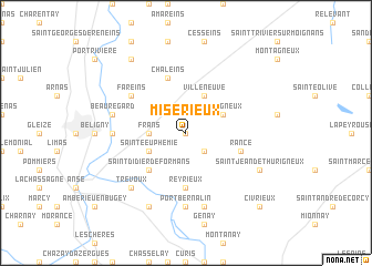 map of Misérieux