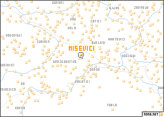 map of Miševići