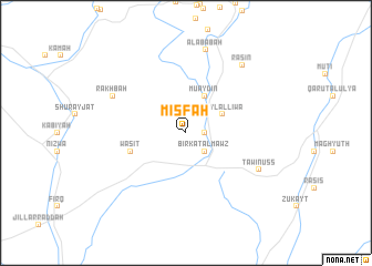 map of Misfāh