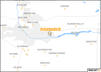 map of Mishawaka