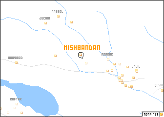 map of Mīshbandān