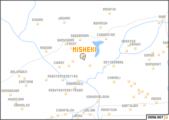 map of Mīshekī