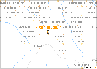 map of Mishek Mwanje
