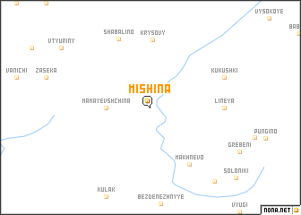 map of Mishina