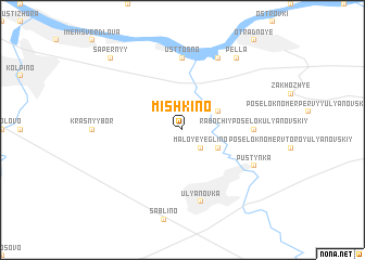 map of Mishkino