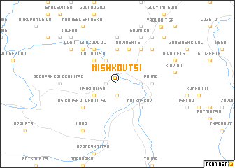 map of Mishkovtsi