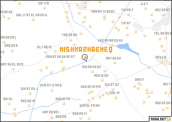 map of Mishmar Ha‘Emeq