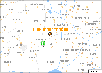 map of Mishmar HaYarden