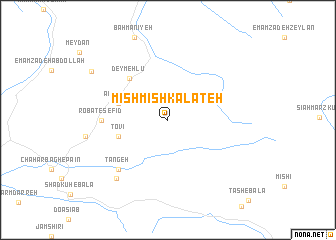 map of Mīshmīsh Kalāteh
