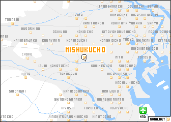 map of Mishukuchō