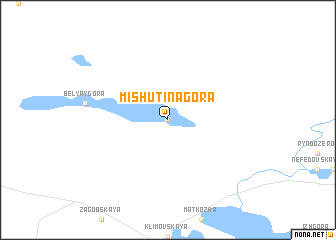 map of Mishutina Gora