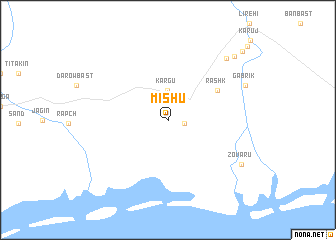map of Mīshū