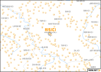 map of Mišići