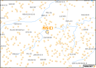 map of Mišići