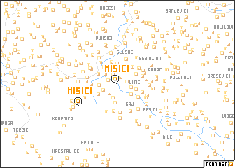 map of Mišići