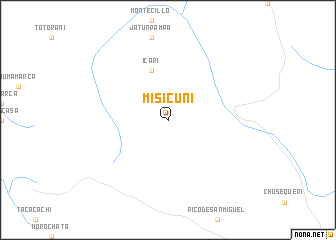 map of Misicuní