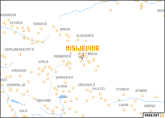 map of Misijevina