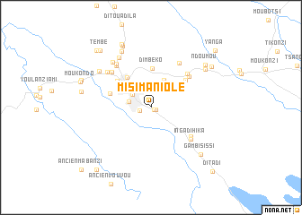 map of Misimaniolé