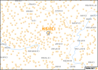 map of Mišinci