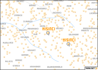 map of Mišinci