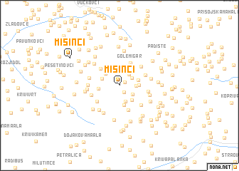 map of Mišinci