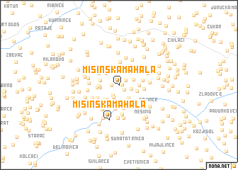 map of Mišinska Mahala