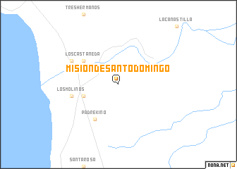 map of Misión de Santo Domingo