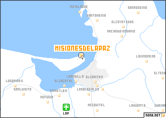 map of Misiones de La Paz