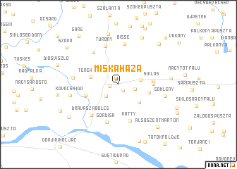 map of Miskaháza