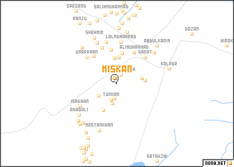 map of Miskān