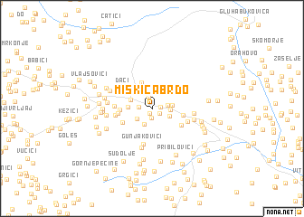 map of Miškića Brdo