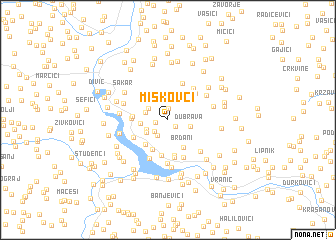 map of Miškovci