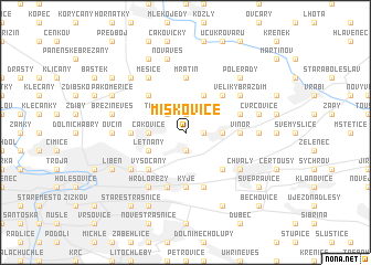 map of Miškovice