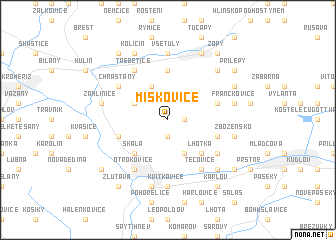 map of Míškovice