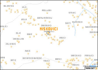 map of Miškovići