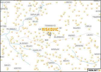 map of Mišković