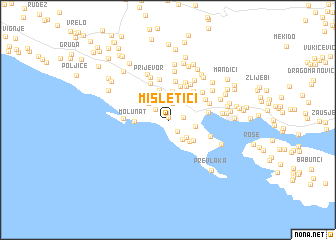 map of Misletići