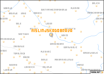map of Mislinjska Dobrava