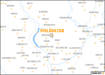 map of Mislodežda